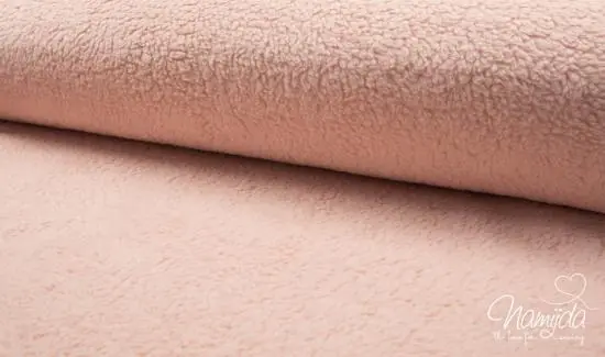 0,5 MTR. ♥ BAUMWOLL TEDDY / ZoTTEL APRICOT Kostenfreie Lieferung