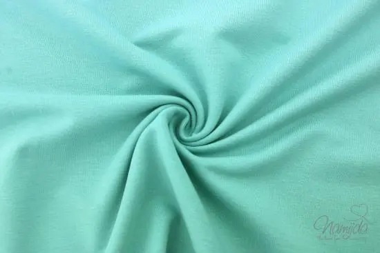 0,5 MTR. ♥ BIO SoMMER BAUMWOLL SWEAT/FRENCH TERRY PASTELL BLAU ♥ Sale