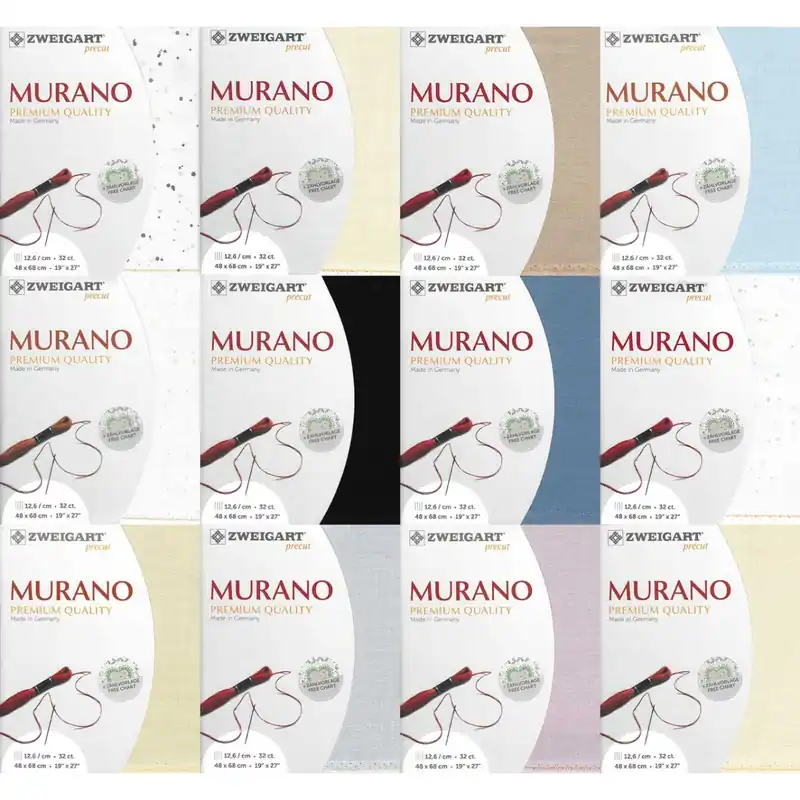 Top-Seller Zählstoff MURANO SPLASH Zweigart Precut 32 ct. (3984) 48×68 cm